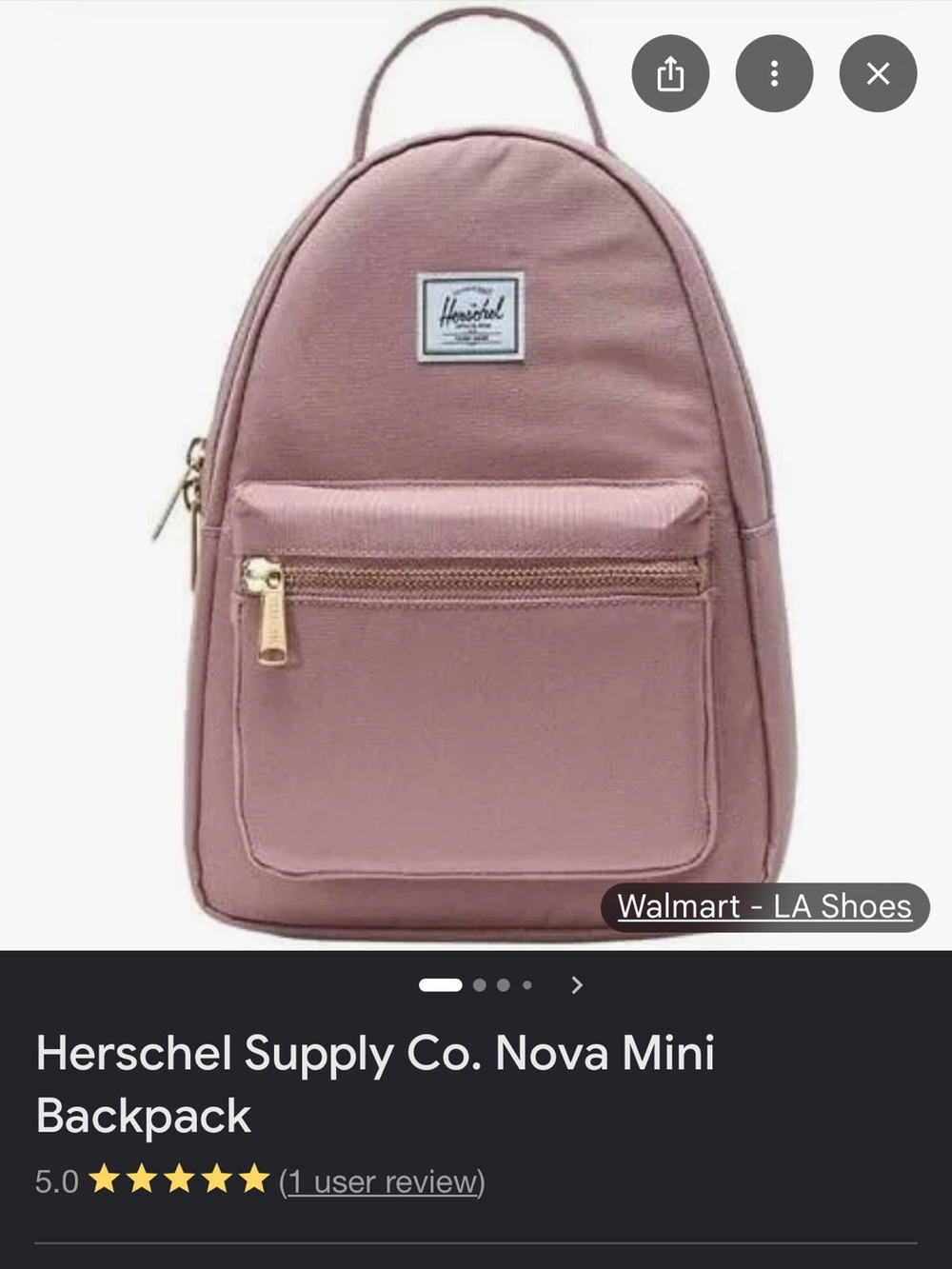 Herschel Supply Company Mini Backpack in Ash Rose